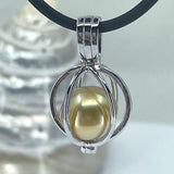 Cage Pendant with South Sea Pearl (Choose your own Pearl)